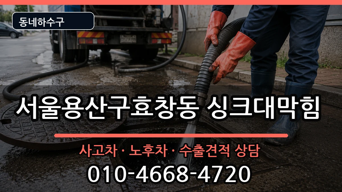 서울용산구효창동 싱크대막힘 서울용산구효창동 싱크대막힘 증상 처리 안내 이미지 3