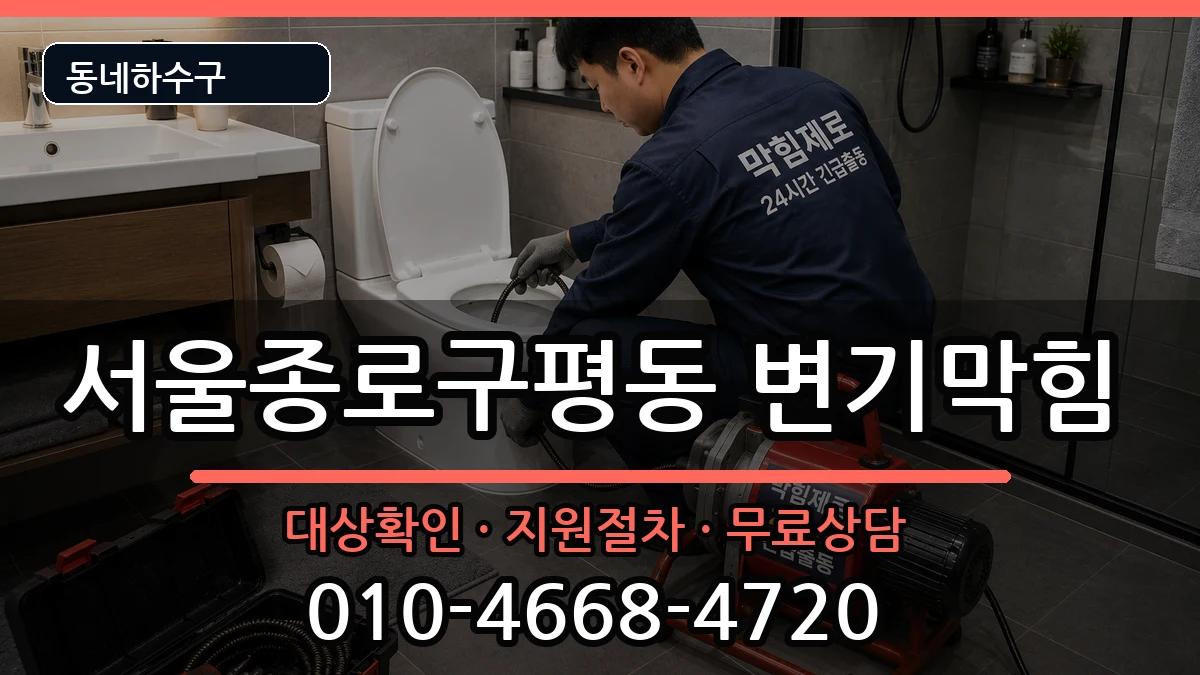 서울종로구평동 변기막힘 서울종로구평동 변기막힘 증상 처리 안내 이미지 2