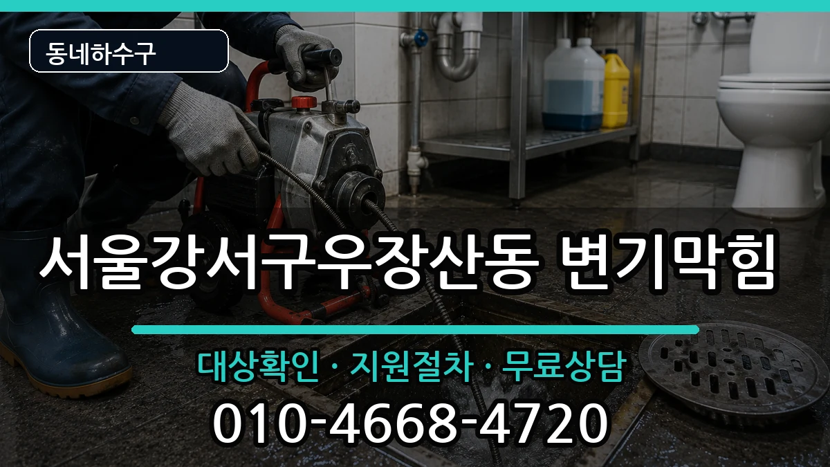 서울강서구우장산동 변기막힘 증상 처리 안내 이미지 1