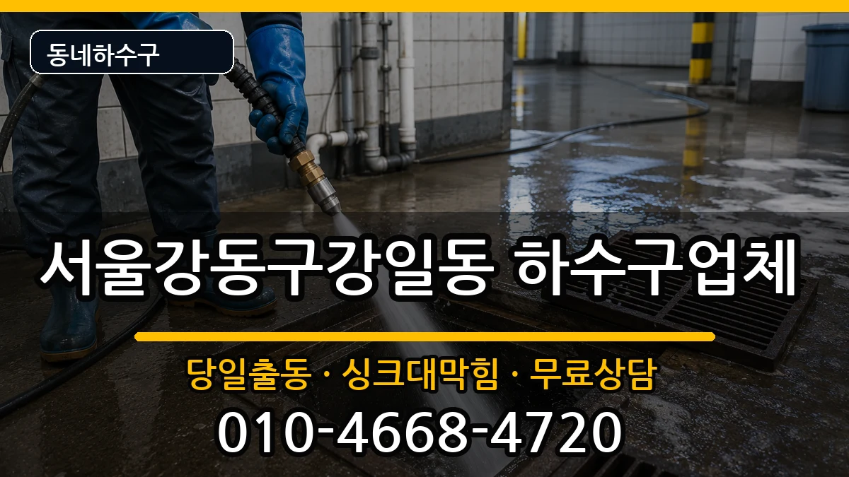 서울강동구강일동 하수구막힘 서울강동구강일동 하수구막힘 증상 처리 안내 이미지 1