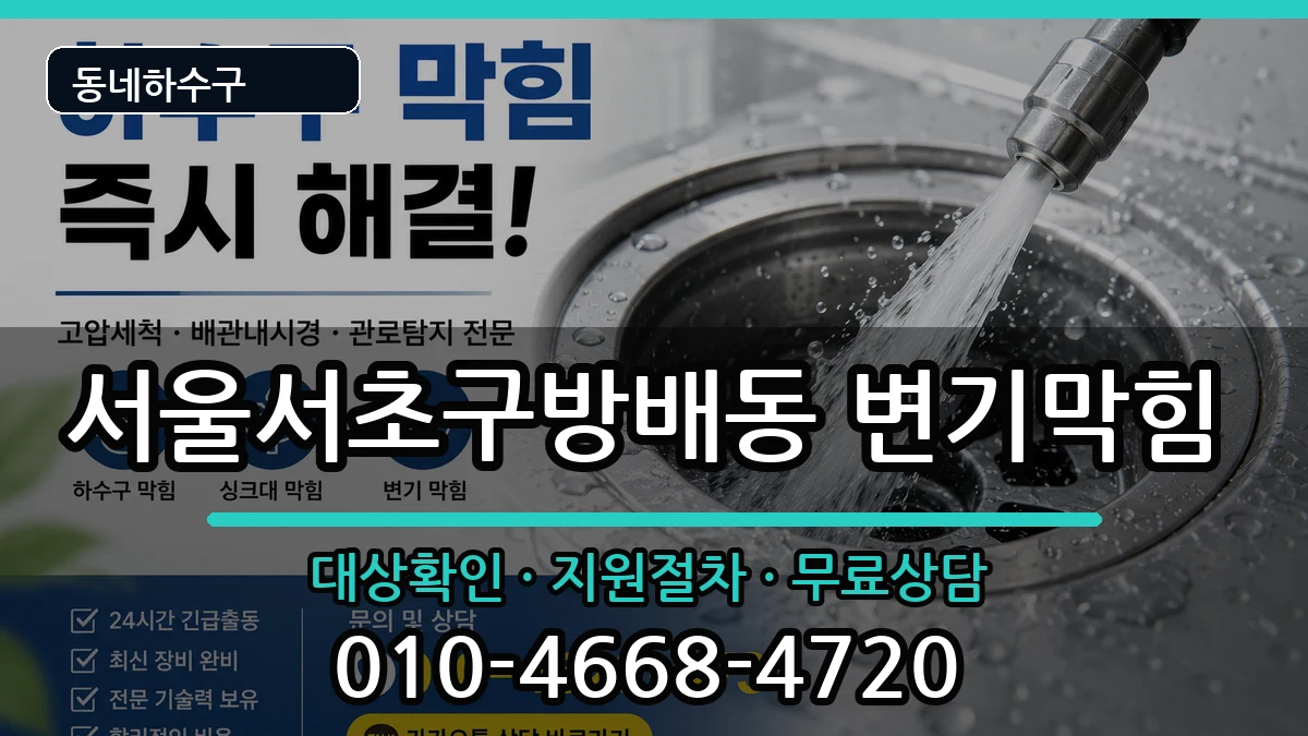 서울서초구방배동 변기막힘 서울서초구방배동 변기막힘 증상 처리 안내 이미지 1