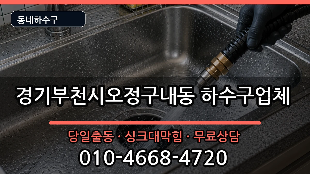 경기부천시오정구내동 하수구막힘 경기부천시오정구내동 하수구막힘 증상 처리 안내 이미지 3