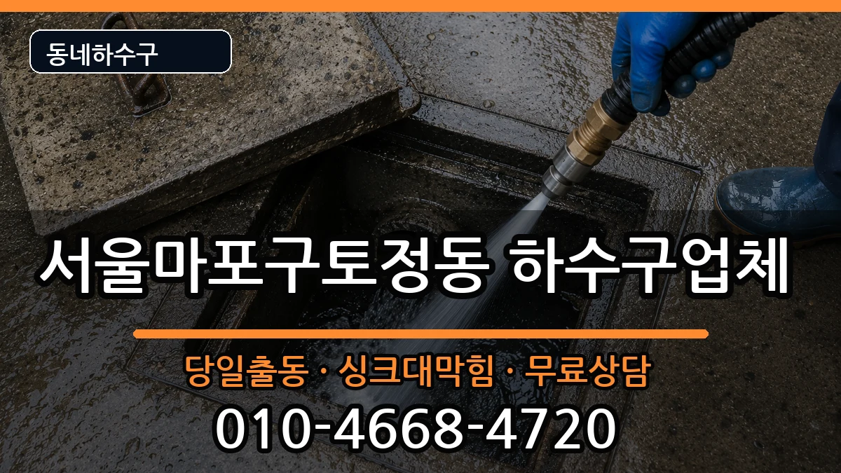 서울마포구토정동 하수구막힘 서울마포구토정동 하수구막힘 증상 처리 안내 이미지 1
