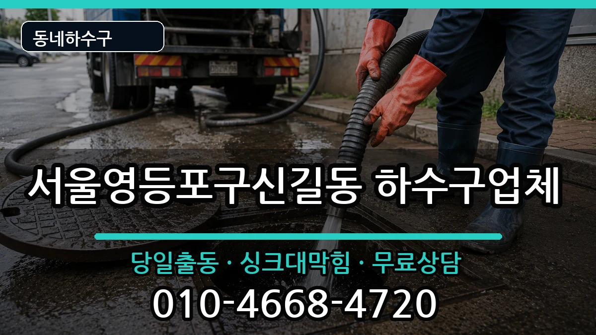 서울영등포구신길동  하수구막힘 정보형