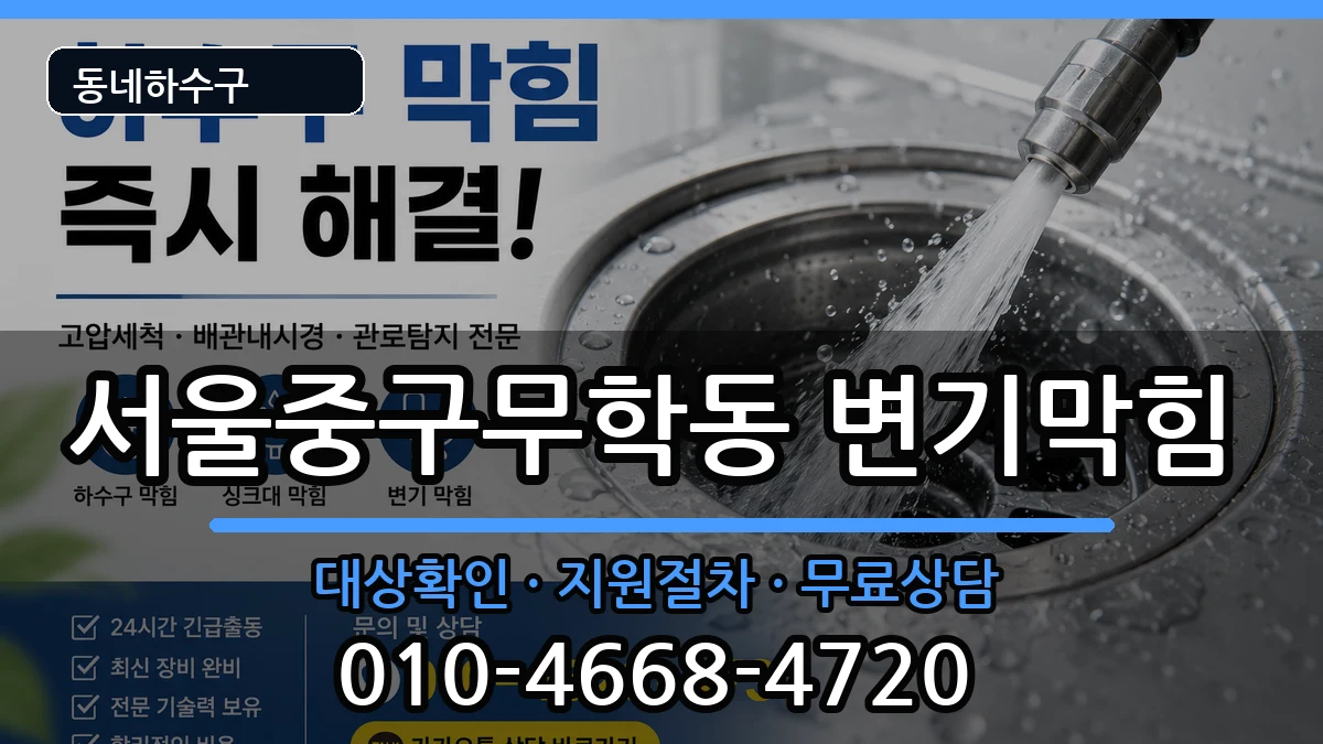 서울중구무학동 변기막힘 서울중구무학동 변기막힘 증상 처리 안내 이미지 2