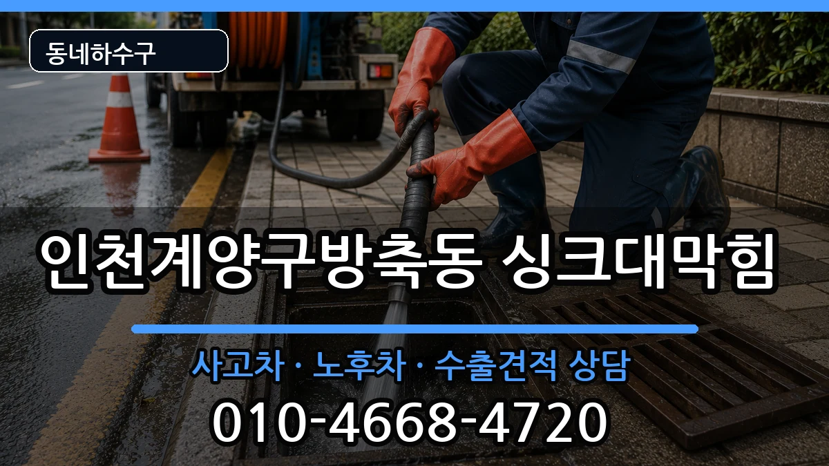 인천계양구방축동 싱크대막힘 증상 처리 안내 이미지 2