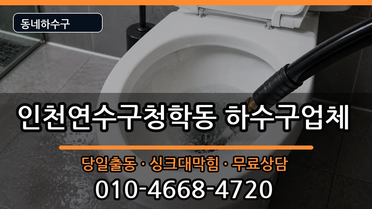 인천연수구청학동 하수구막힘 인천연수구청학동 하수구막힘 증상 처리 안내 이미지 2