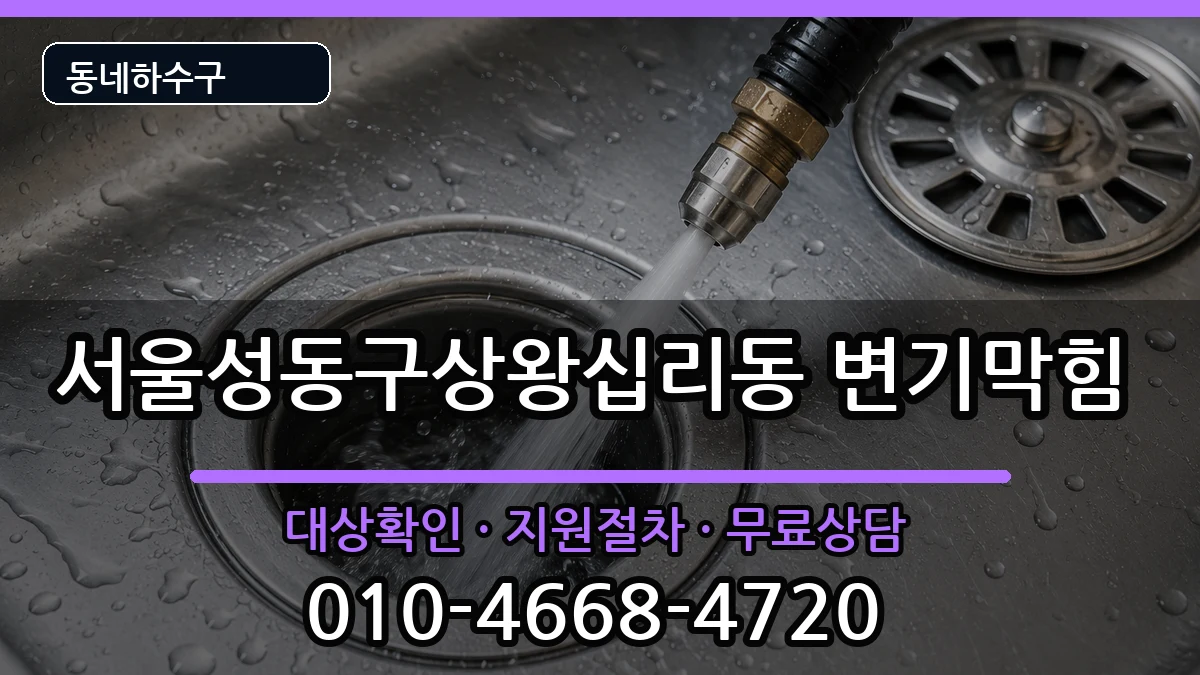 서울성동구상왕십리동 변기막힘 증상 처리 안내 이미지 1