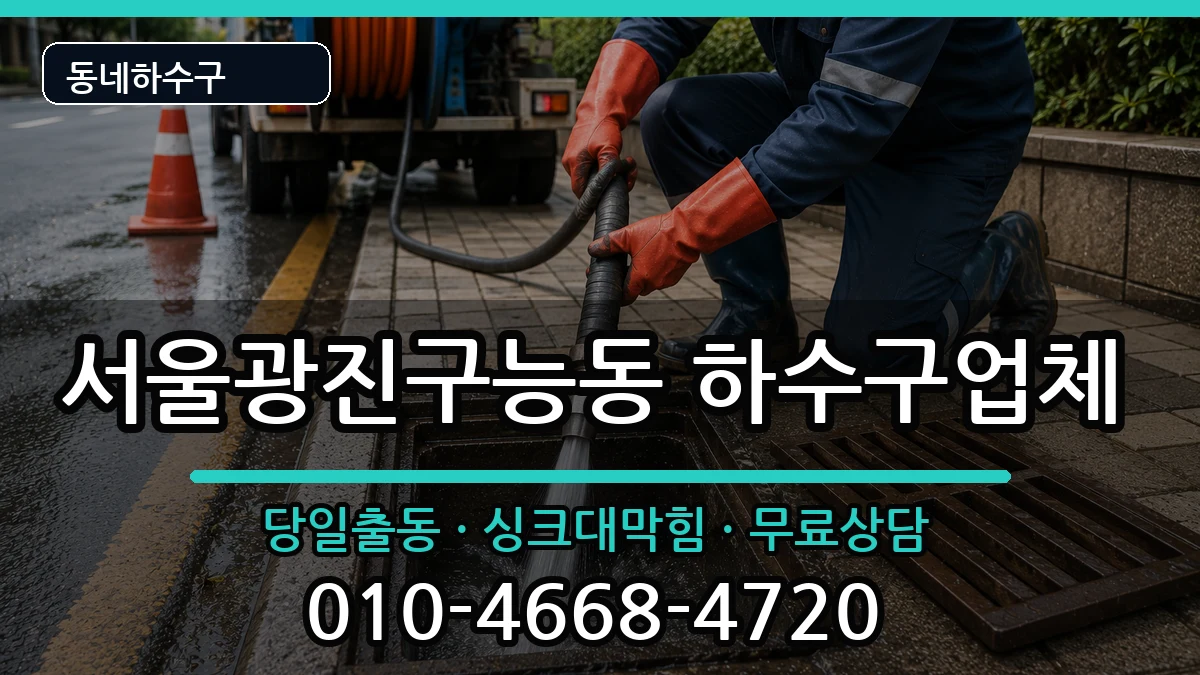 서울광진구능동 하수구막힘 증상 처리 안내 이미지 2