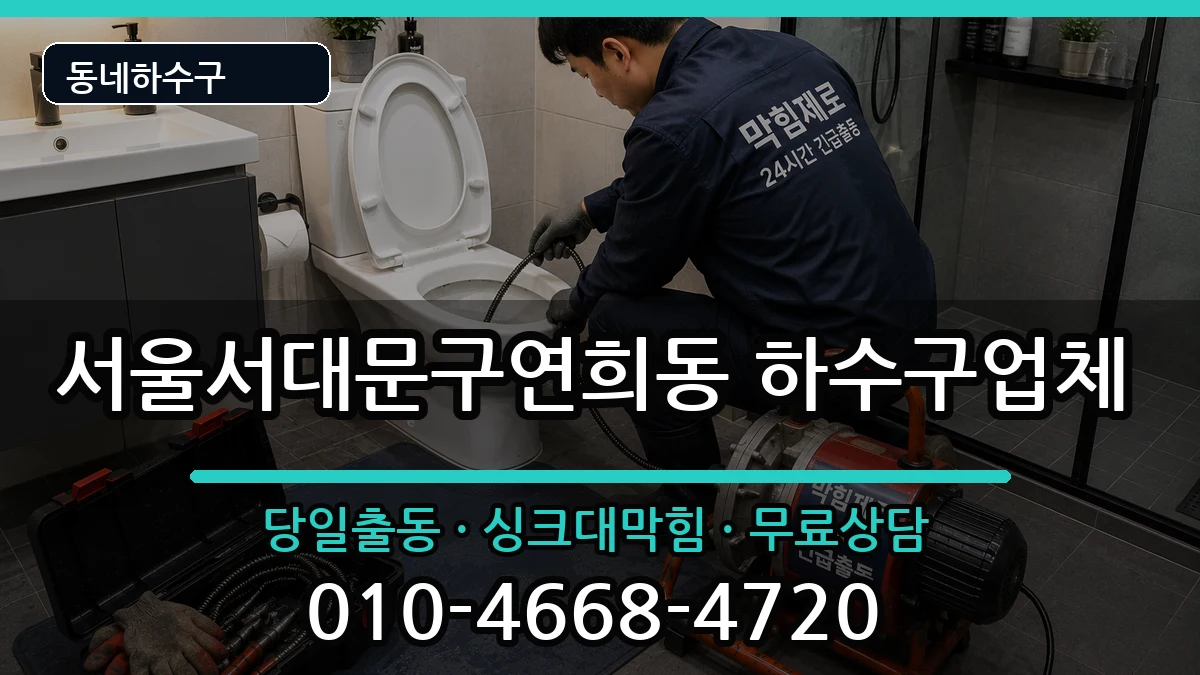 서울서대문구연희동 하수구막힘 서울서대문구연희동 하수구막힘 증상 처리 안내 이미지 2