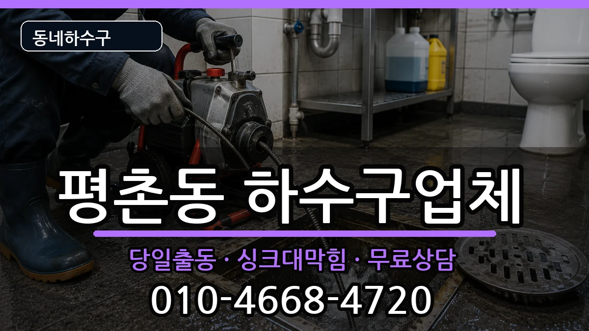 경기안양시동안구평촌동 하수구막힘 경기안양시동안구평촌동 하수구막힘 증상 처리 안내 이미지 2