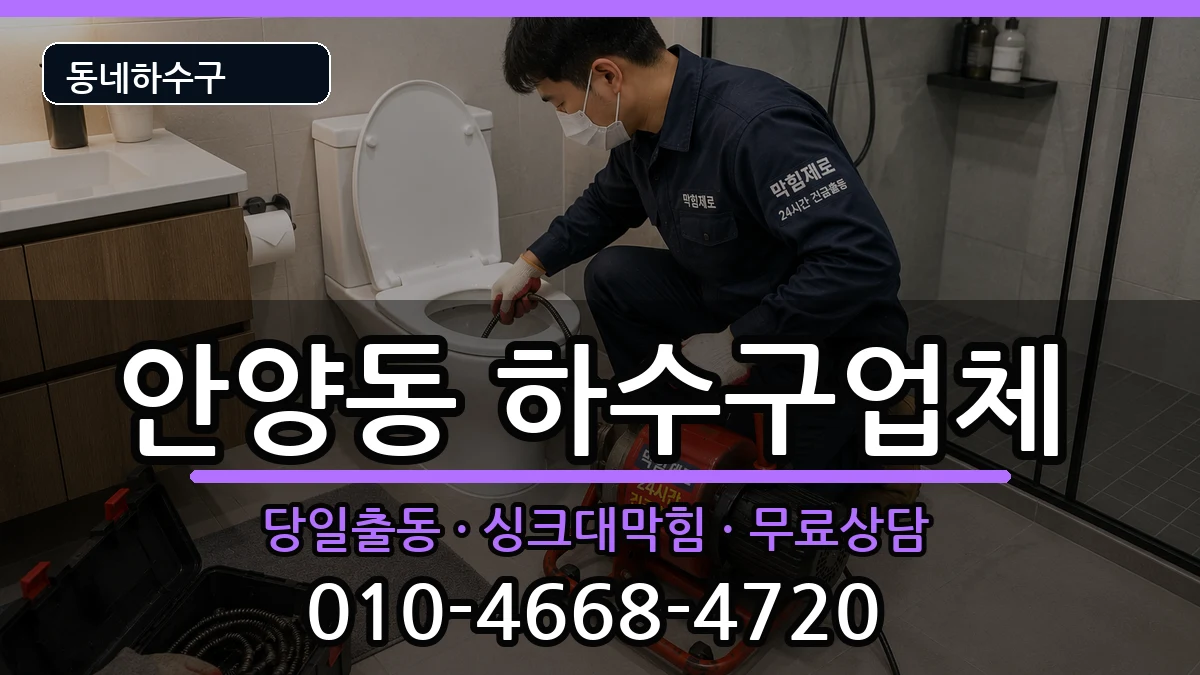 경기안양시만안구안양동 하수구막힘 증상 처리 안내 이미지 3
