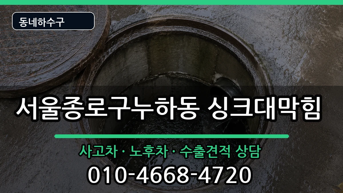 서울종로구누하동 싱크대막힘 서울종로구누하동 싱크대막힘 증상 처리 안내 이미지 3