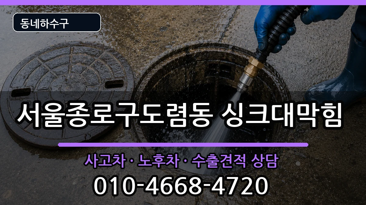 서울종로구도렴동 싱크대막힘 서울종로구도렴동 싱크대막힘 증상 처리 안내 이미지 2