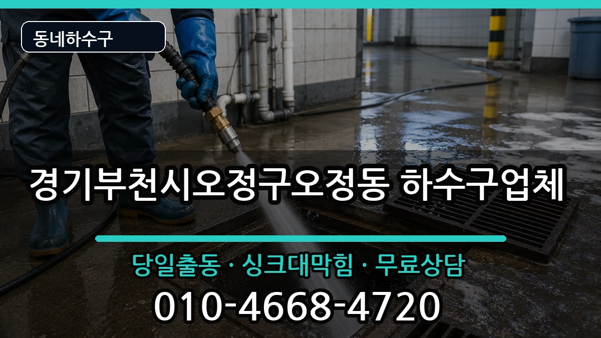 경기부천시오정구오정동 하수구막힘 경기부천시오정구오정동 하수구막힘 증상 처리 안내 이미지 2
