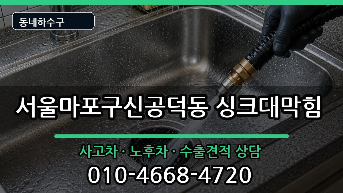 서울마포구신공덕동 싱크대막힘 서울마포구신공덕동 싱크대막힘 증상 처리 안내 이미지 3