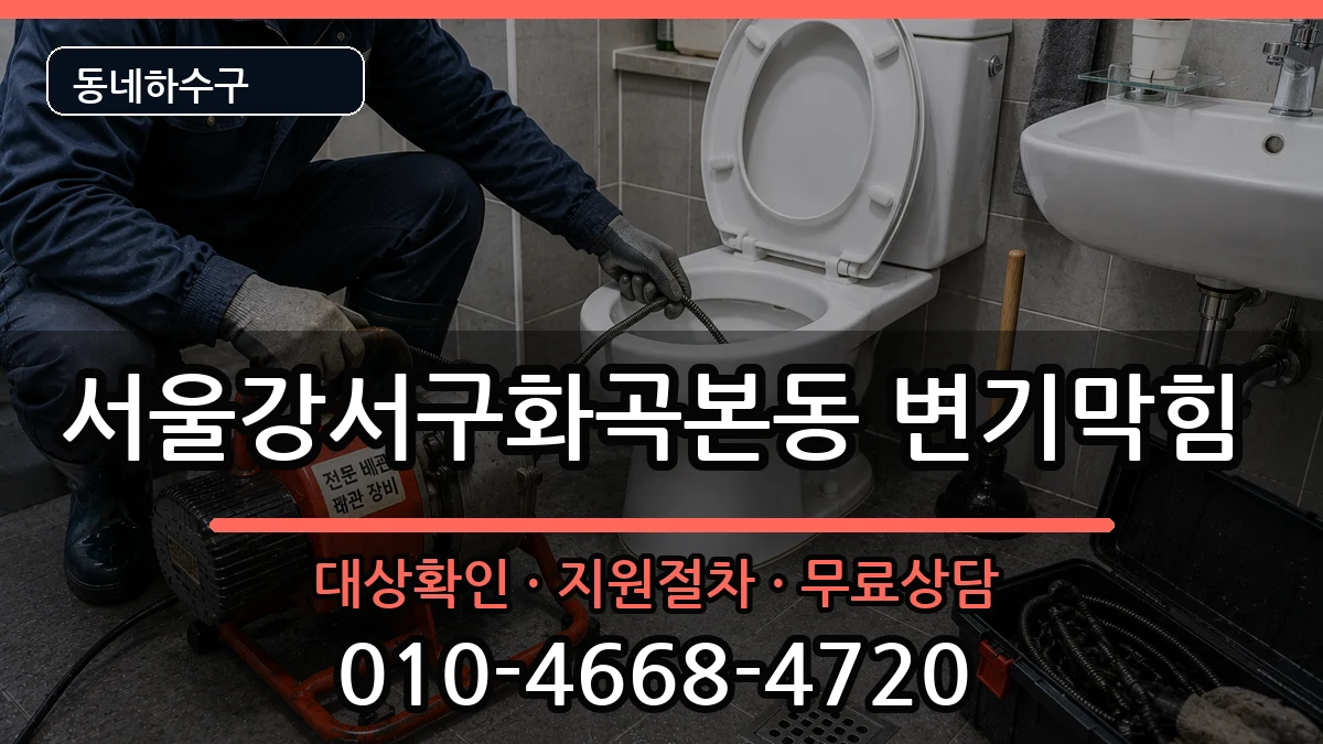 서울강서구화곡본동 변기막힘 증상 처리 안내 이미지 2