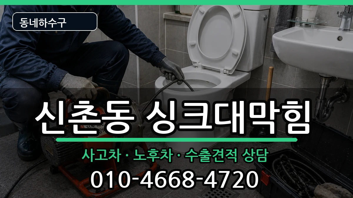 경기안양시동안구신촌동 싱크대막힘 증상 처리 안내 이미지 3