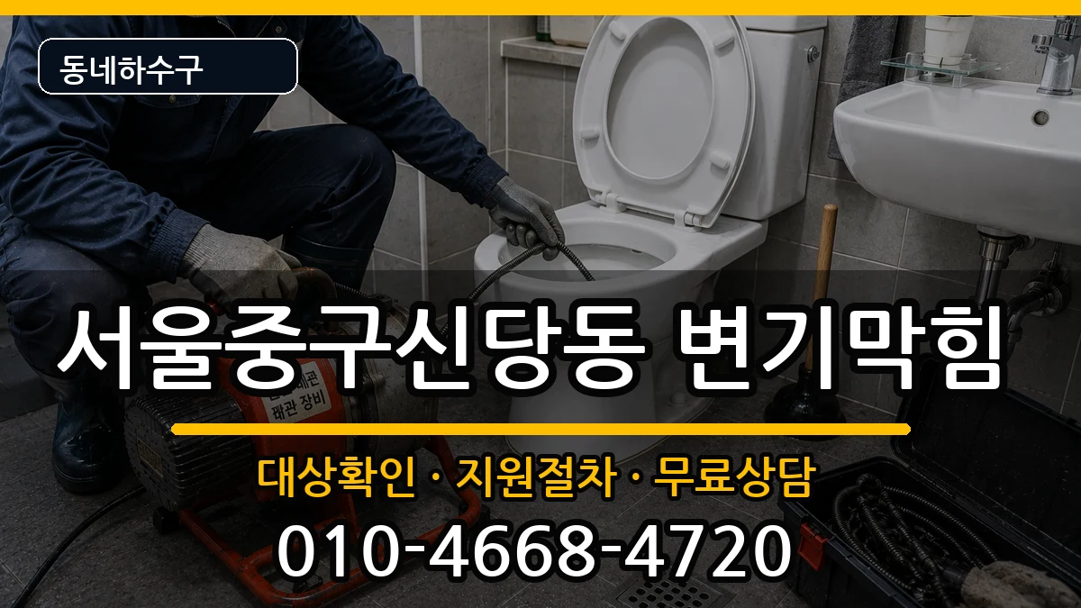 서울중구신당동  변기막힘 비교형