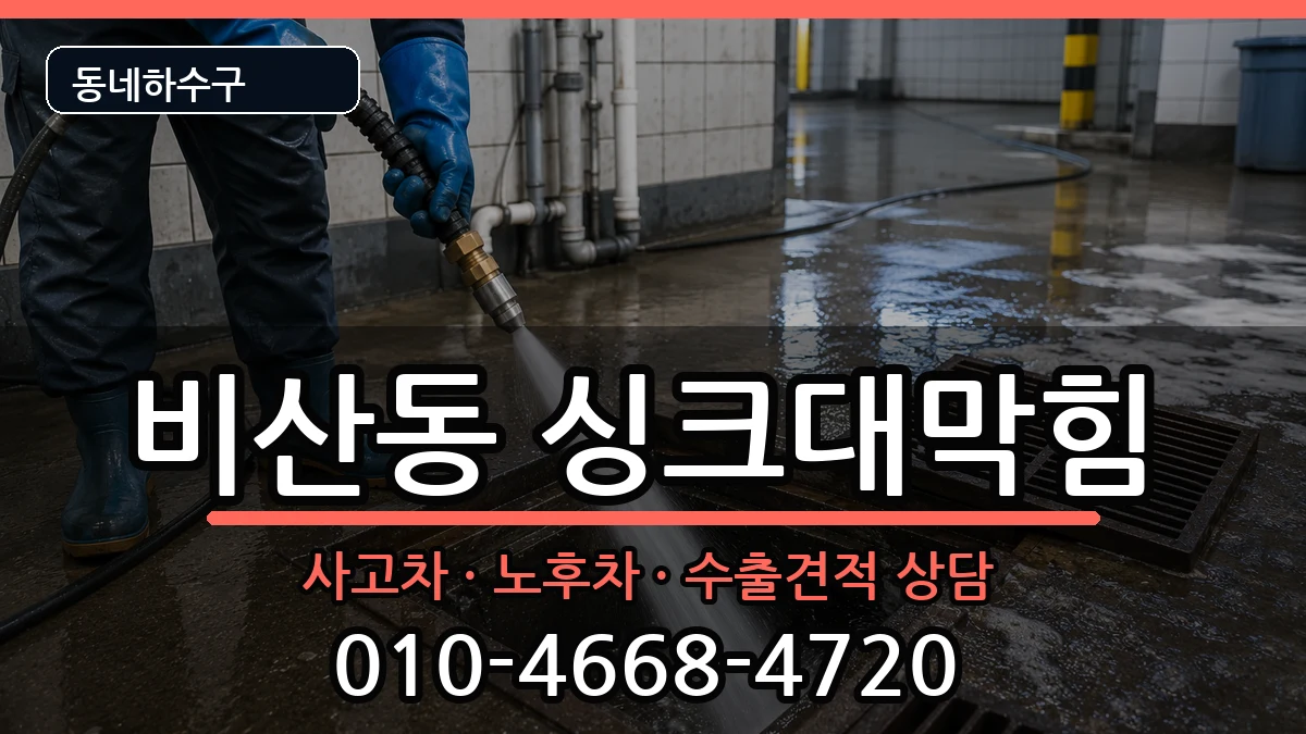 경기안양시동안구비산동 싱크대막힘 증상 처리 안내 이미지 2
