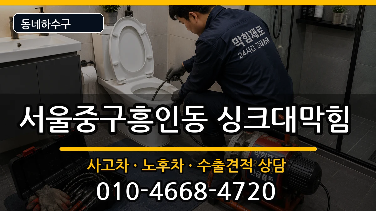 서울중구흥인동 싱크대막힘 서울중구흥인동 싱크대막힘 증상 처리 안내 이미지 1