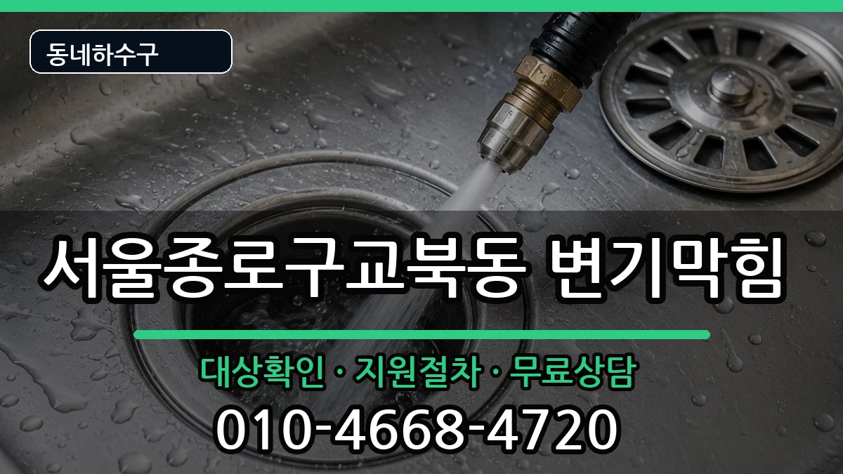 서울종로구교북동 변기막힘 증상 처리 안내 이미지 3