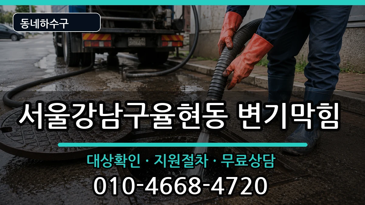 서울강남구율현동  변기막힘 정보형