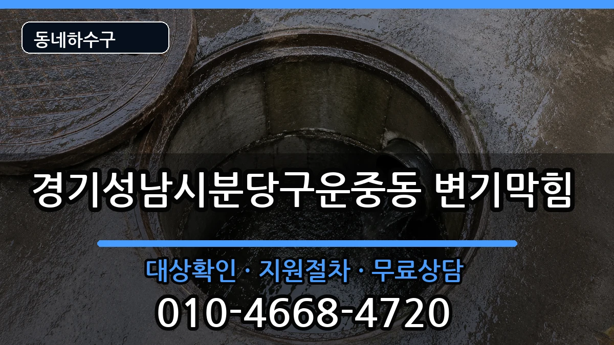 경기성남시분당구운중동 변기막힘 경기성남시분당구운중동 변기막힘 증상 처리 안내 이미지 3
