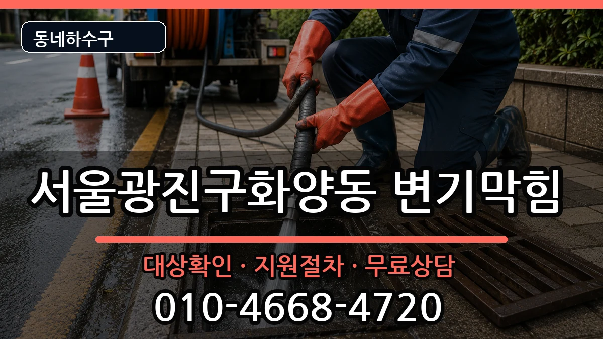 서울광진구화양동 변기막힘 증상 처리 안내 이미지 2