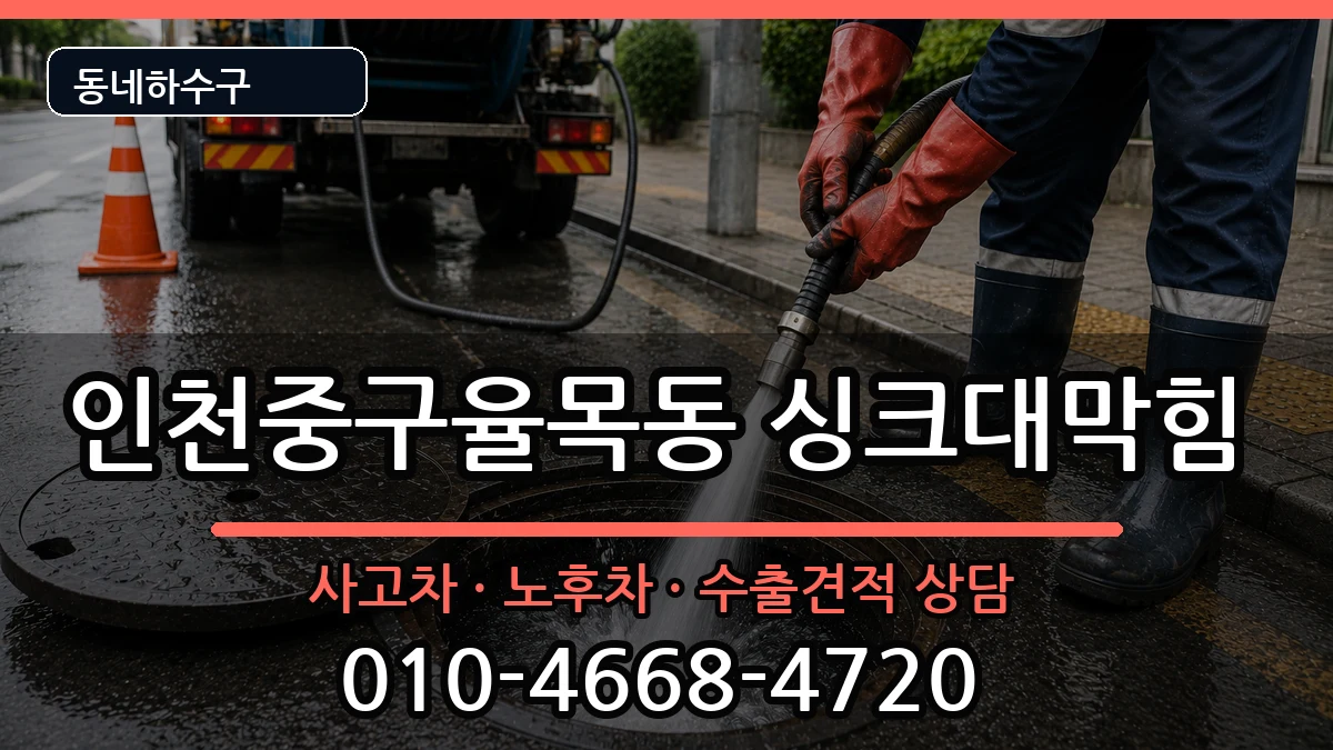 인천중구율목동 싱크대막힘 인천중구율목동 싱크대막힘 증상 처리 안내 이미지 3