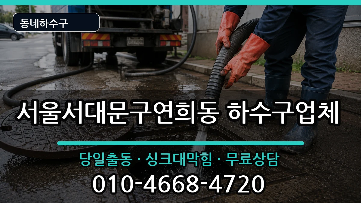 서울서대문구연희동 하수구막힘 서울서대문구연희동 하수구막힘 증상 처리 안내 이미지 1