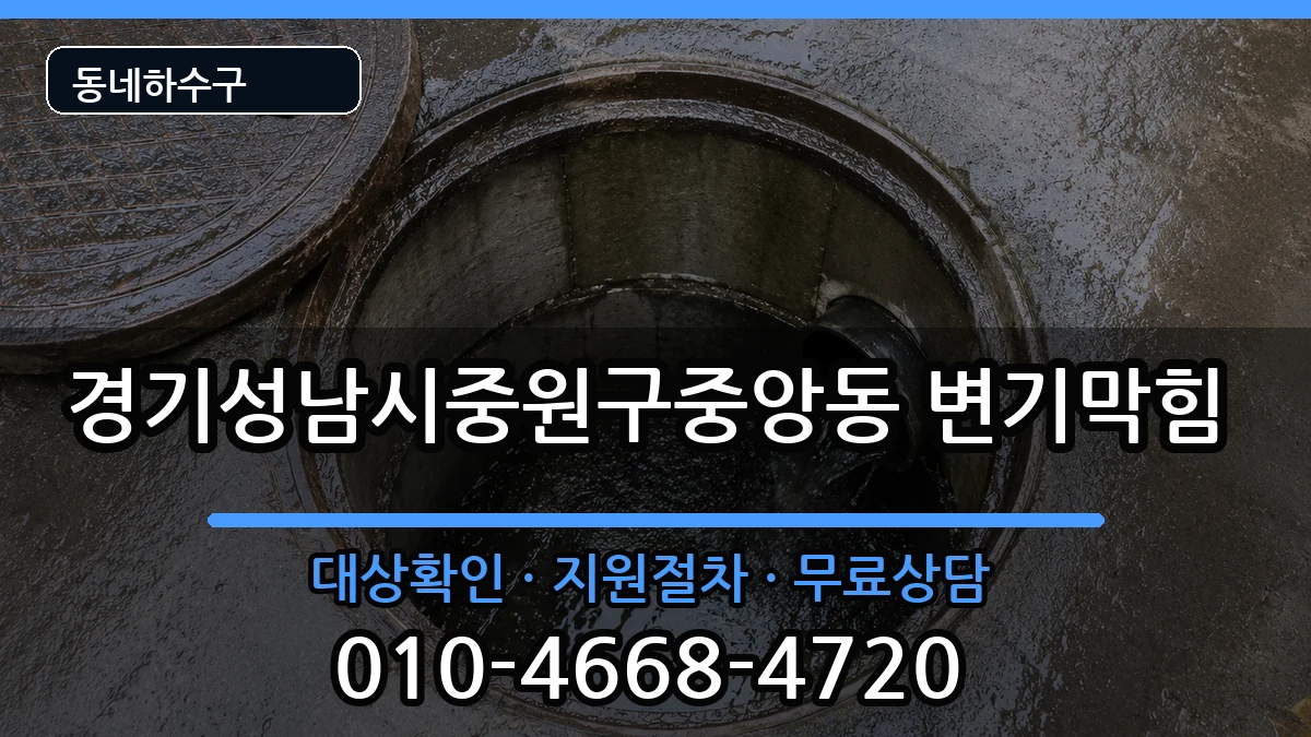 경기성남시중원구중앙동 변기막힘 경기성남시중원구중앙동 변기막힘 증상 처리 안내 이미지 3