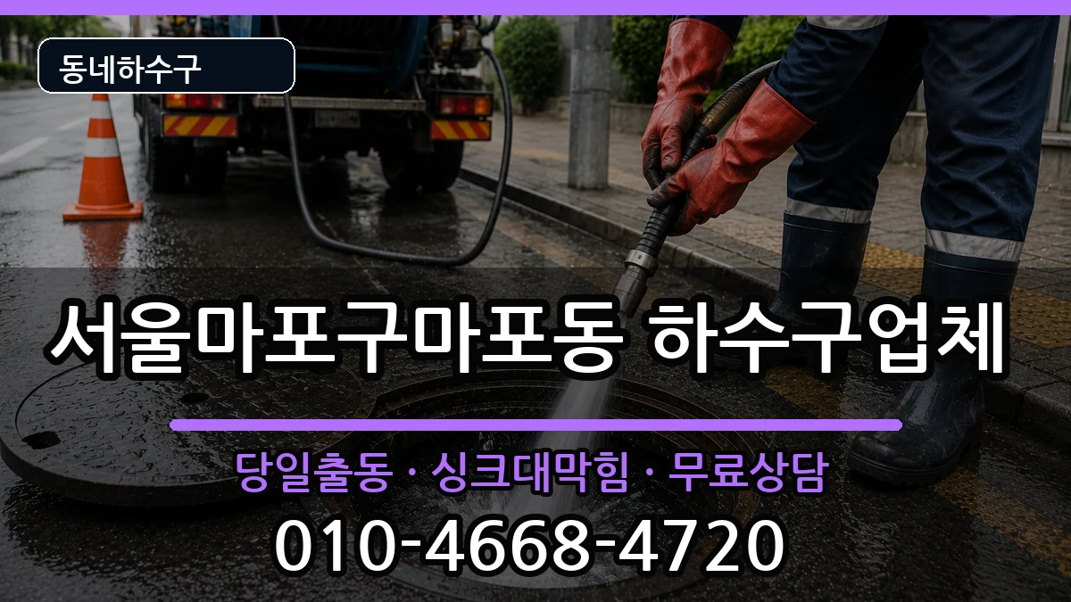 서울마포구마포동 하수구막힘 서울마포구마포동 하수구막힘 증상 처리 안내 이미지 3