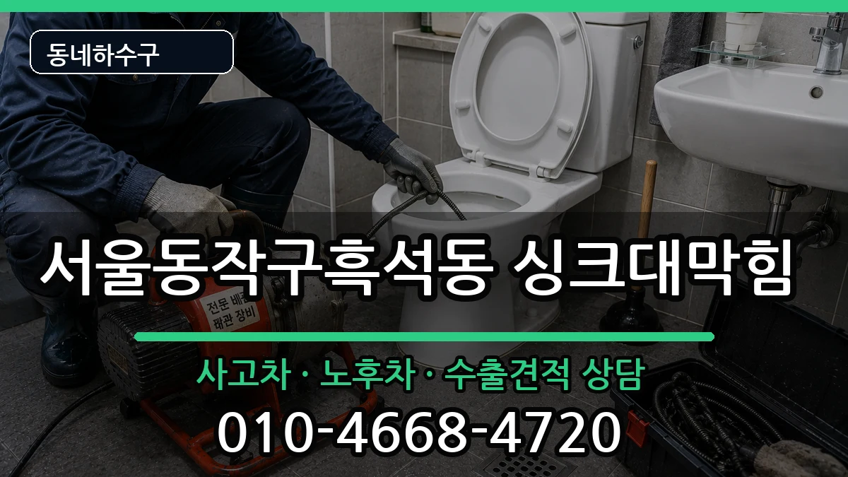 서울동작구흑석동 싱크대막힘 서울동작구흑석동 싱크대막힘 증상 처리 안내 이미지 2