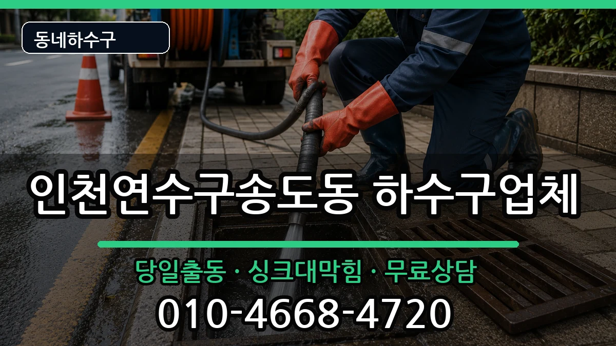 인천연수구송도동 하수구막힘 인천연수구송도동 하수구막힘 증상 처리 안내 이미지 1