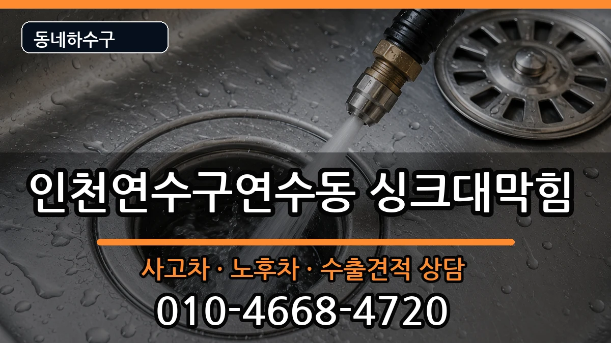 인천연수구연수동 싱크대막힘 인천연수구연수동 싱크대막힘 증상 처리 안내 이미지 1