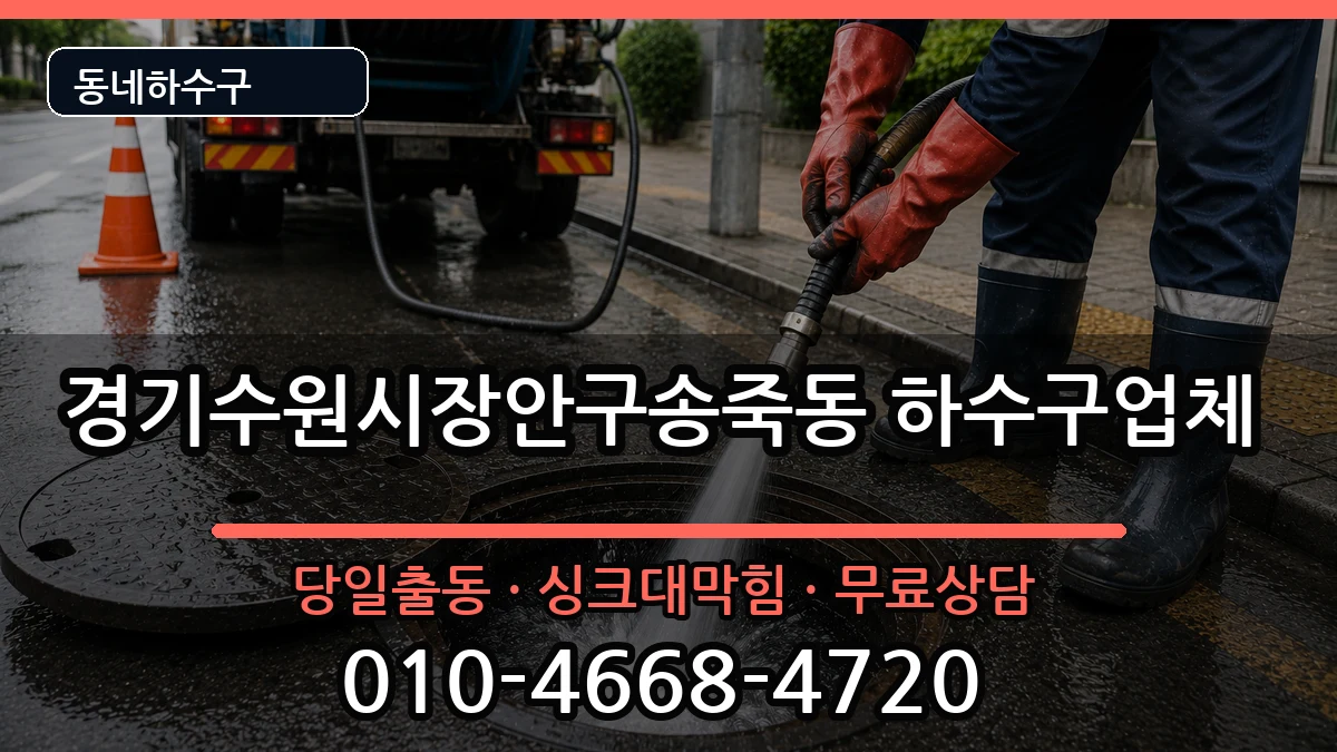 경기수원시장안구송죽동 하수구막힘 경기수원시장안구송죽동 하수구막힘 증상 처리 안내 이미지 3