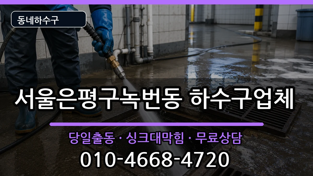 서울은평구녹번동 하수구막힘 서울은평구녹번동 하수구막힘 증상 처리 안내 이미지 1