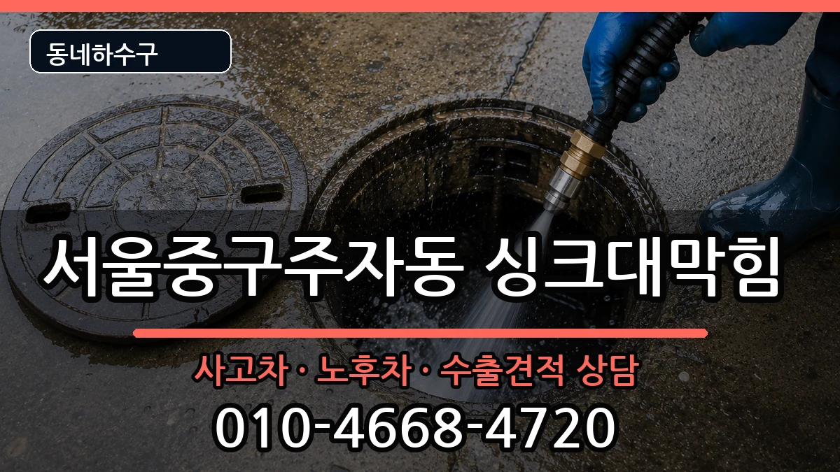 서울중구주자동 싱크대막힘 서울중구주자동 싱크대막힘 증상 처리 안내 이미지 1