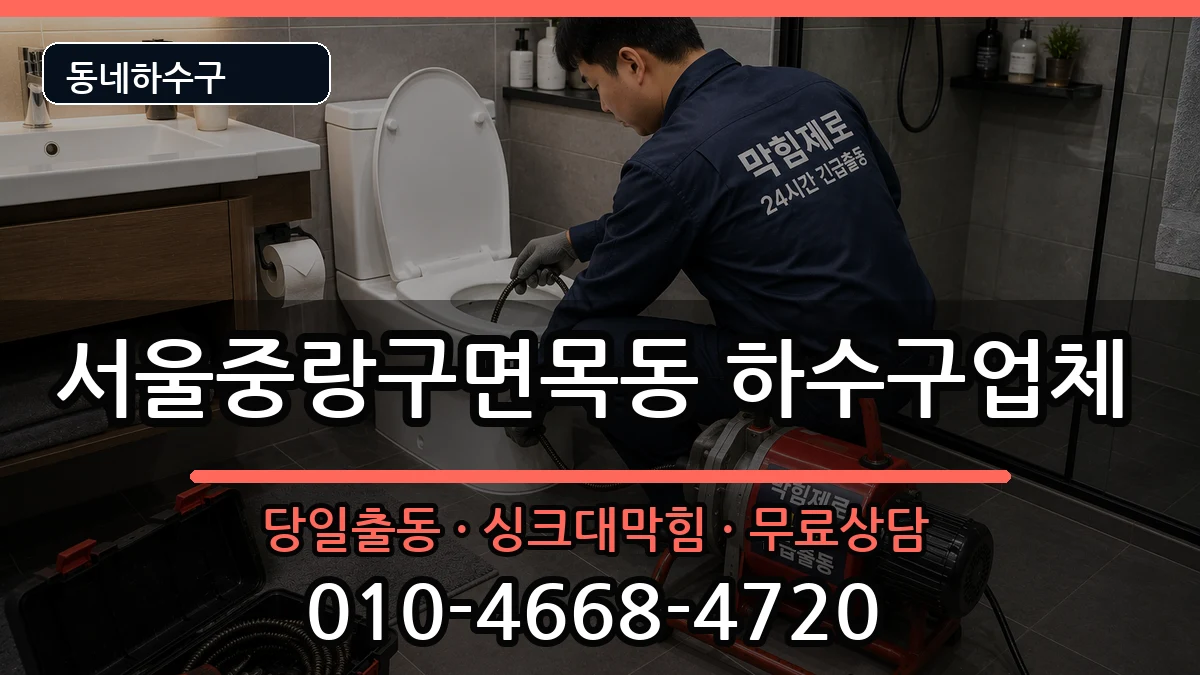 서울중랑구면목동 하수구막힘 서울중랑구면목동 하수구막힘 증상 처리 안내 이미지 2