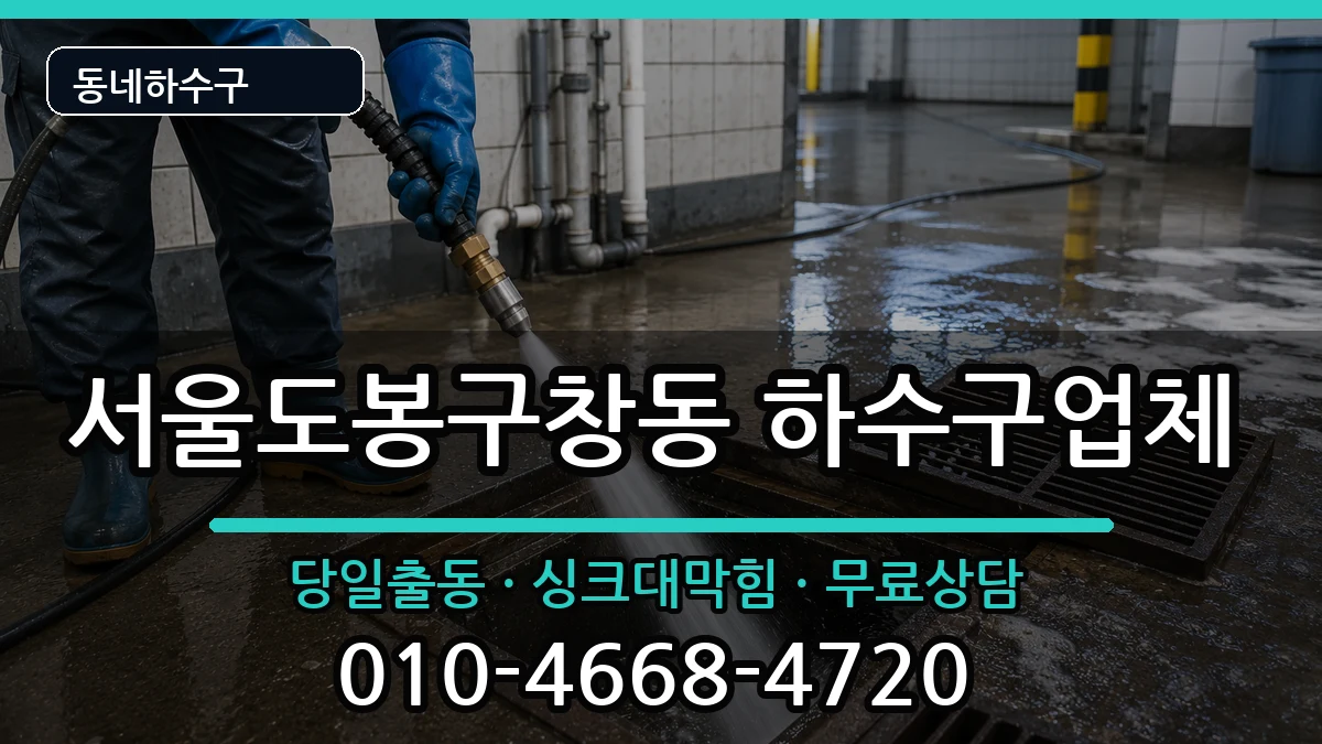 서울도봉구창동 하수구막힘 서울도봉구창동 하수구막힘 증상 처리 안내 이미지 2