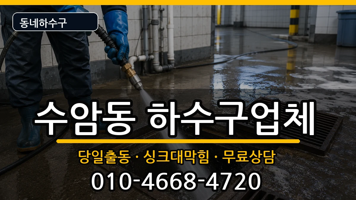 경기안산시상록구수암동 하수구막힘 증상 처리 안내 이미지 2