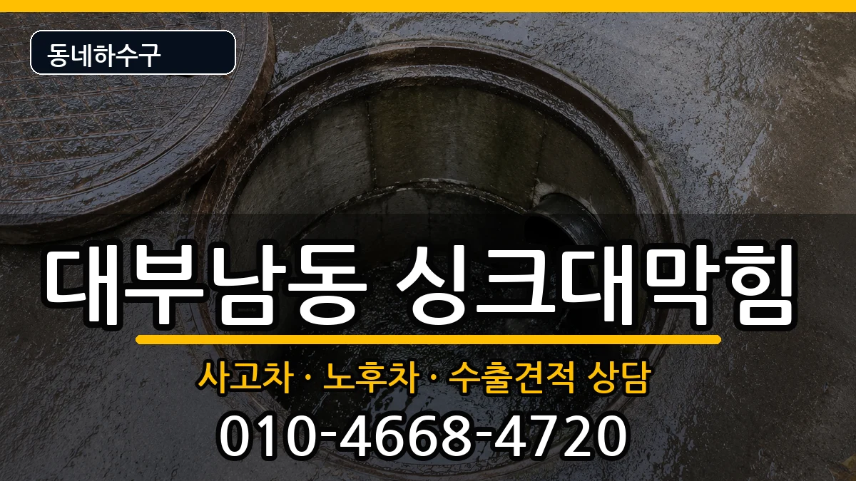 경기안산시단원구대부남동 싱크대막힘 증상 처리 안내 이미지 2