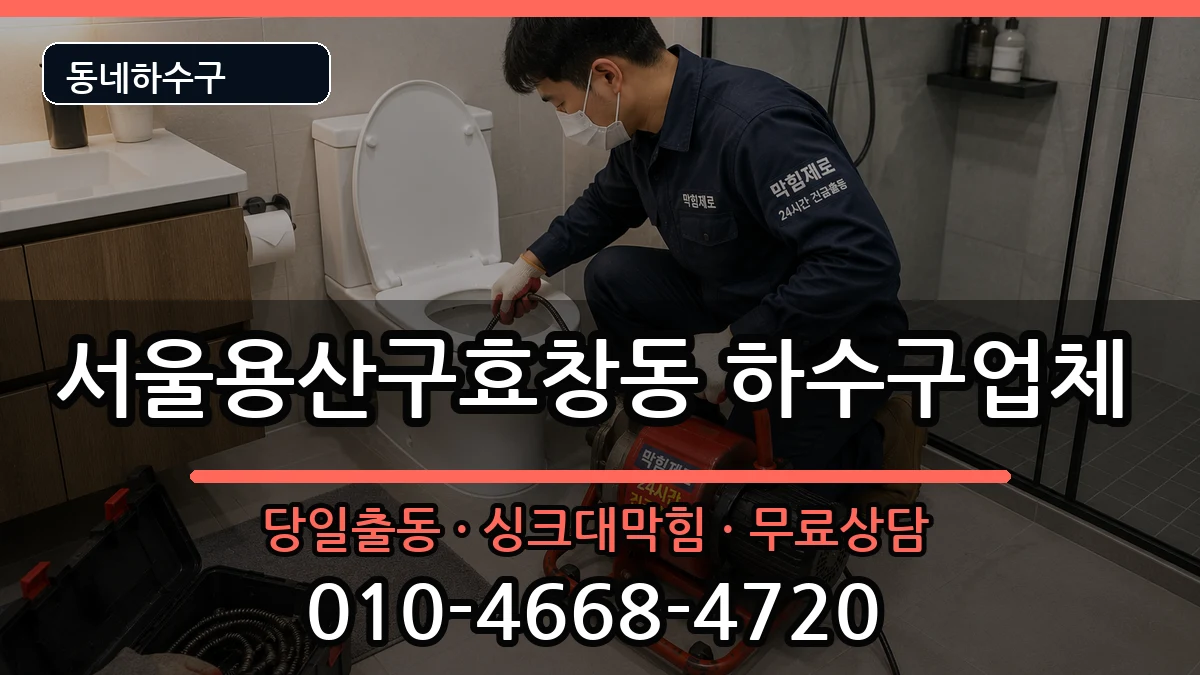 서울용산구효창동 하수구막힘 서울용산구효창동 하수구막힘 증상 처리 안내 이미지 3