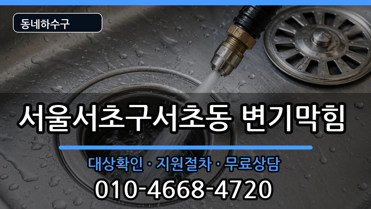 서울서초구서초동 변기막힘 증상 처리 안내 이미지 2