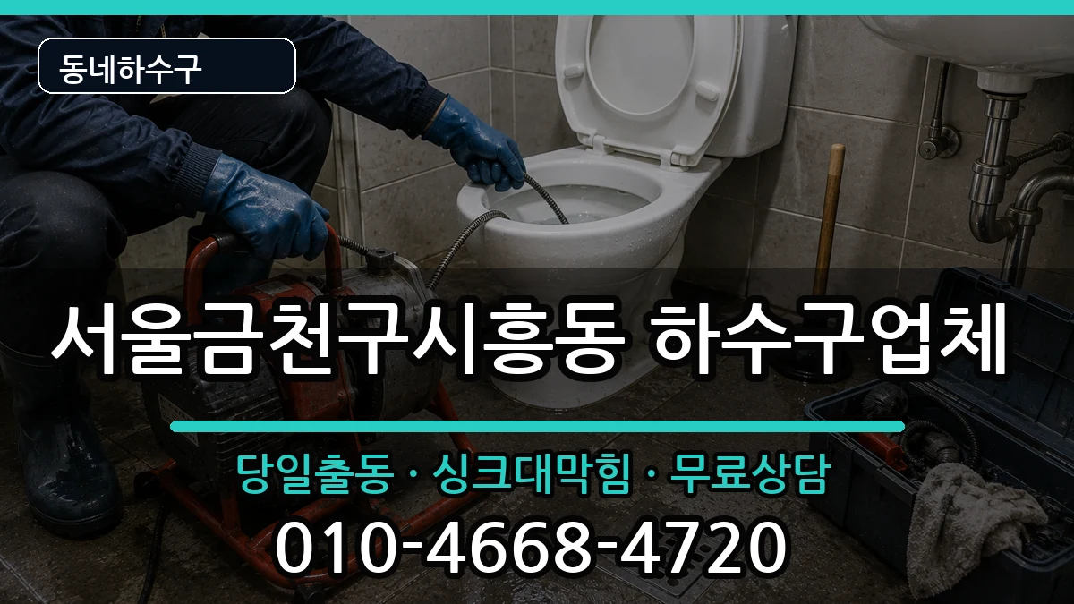 서울금천구시흥동 하수구막힘 서울금천구시흥동 하수구막힘 증상 처리 안내 이미지 3