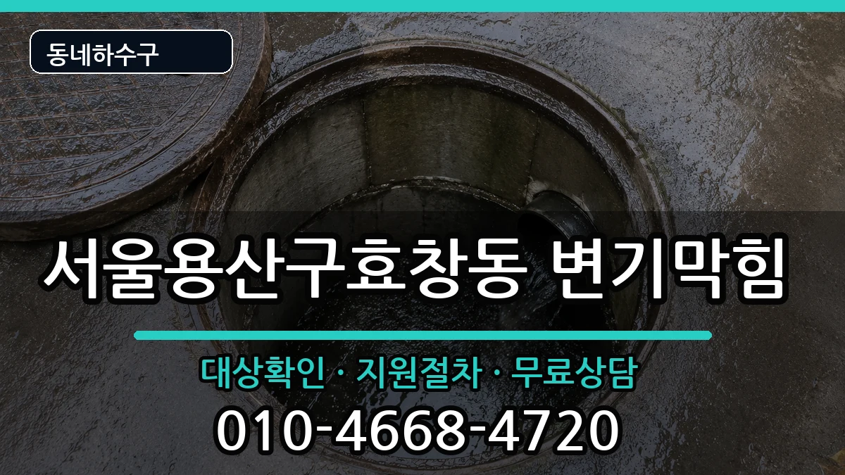 서울용산구효창동  변기막힘 FAQ형