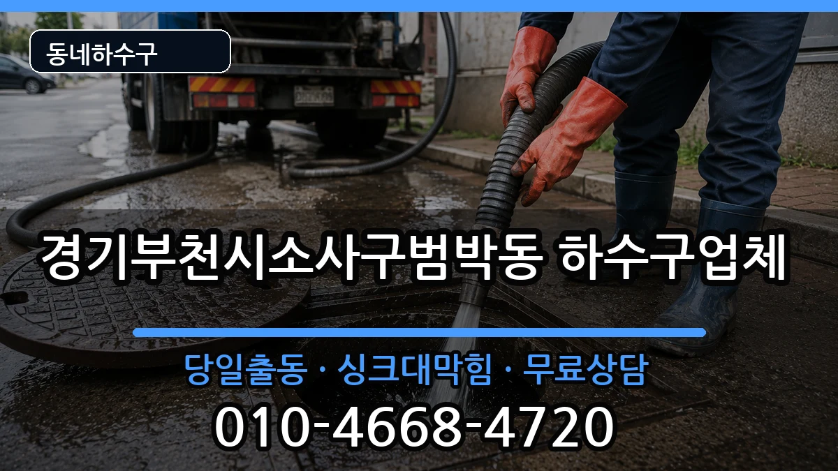경기부천시소사구범박동 하수구막힘 경기부천시소사구범박동 하수구막힘 증상 처리 안내 이미지 2