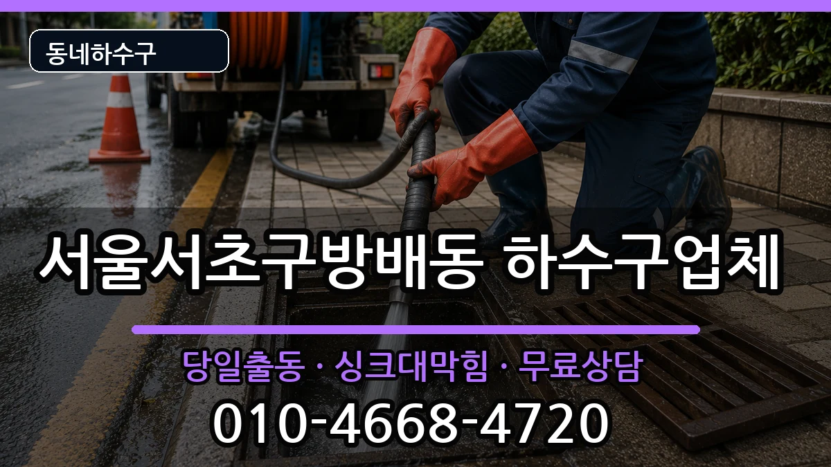 서울서초구방배동 하수구막힘 서울서초구방배동 하수구막힘 증상 처리 안내 이미지 1