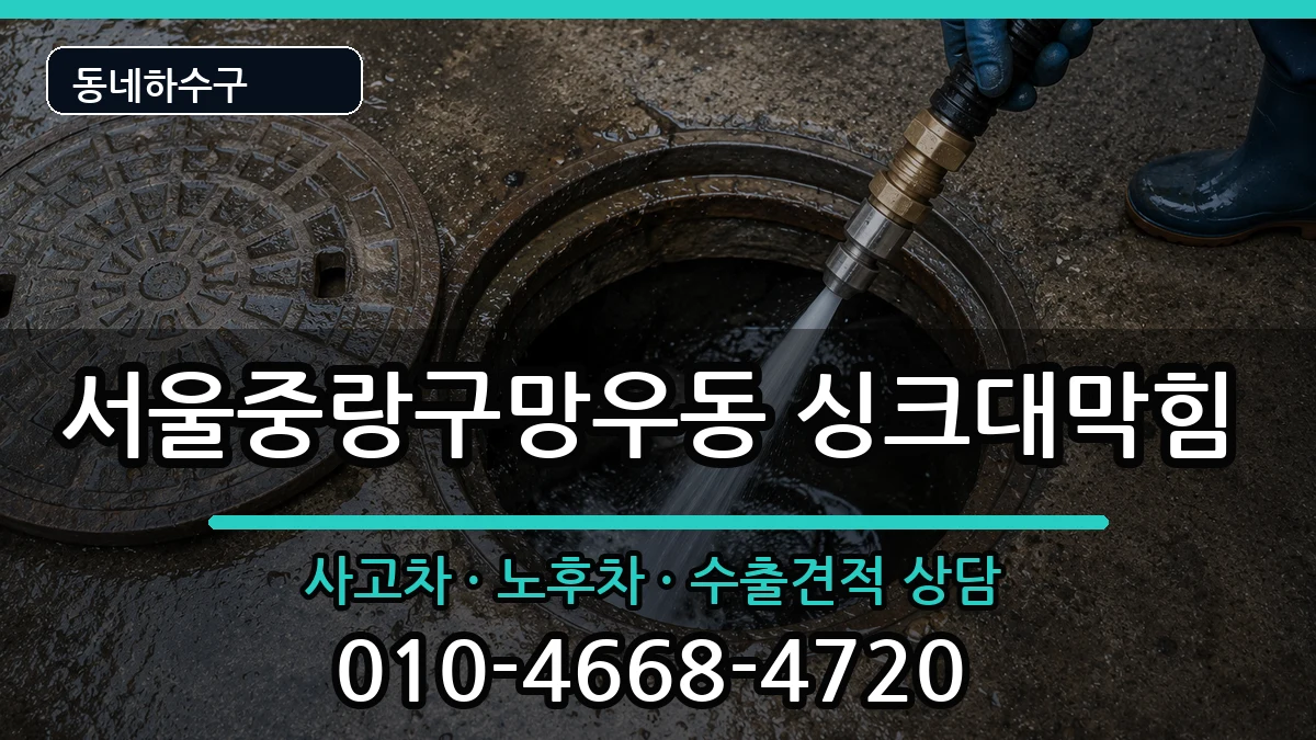 서울중랑구망우동 싱크대막힘 서울중랑구망우동 싱크대막힘 증상 처리 안내 이미지 1